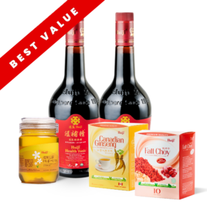 with 1 Fatt Choy + 1 Ginseng Tea + 1 Honey (worth $25.60)